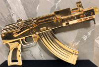 Cugir Micro Draco Custom Gold Plated AK Pistol with SLR Upgrades