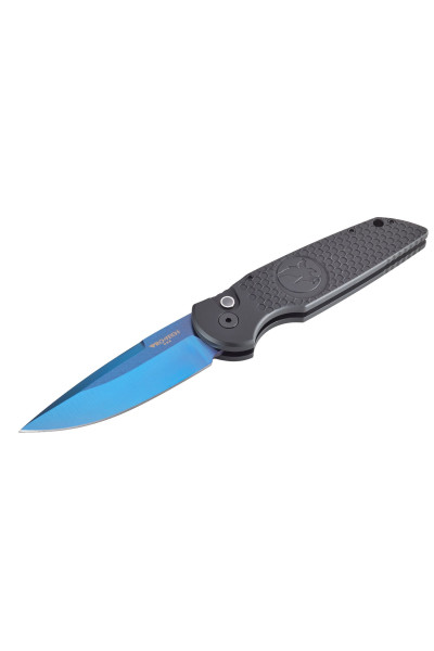 Nighthawk ProTech TR3 Black Sapphire Blue Automatic Knife