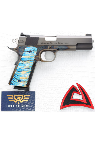 Alchemy Custom Weaponry Prime Color Case Hardened Blue Mammoth Grips